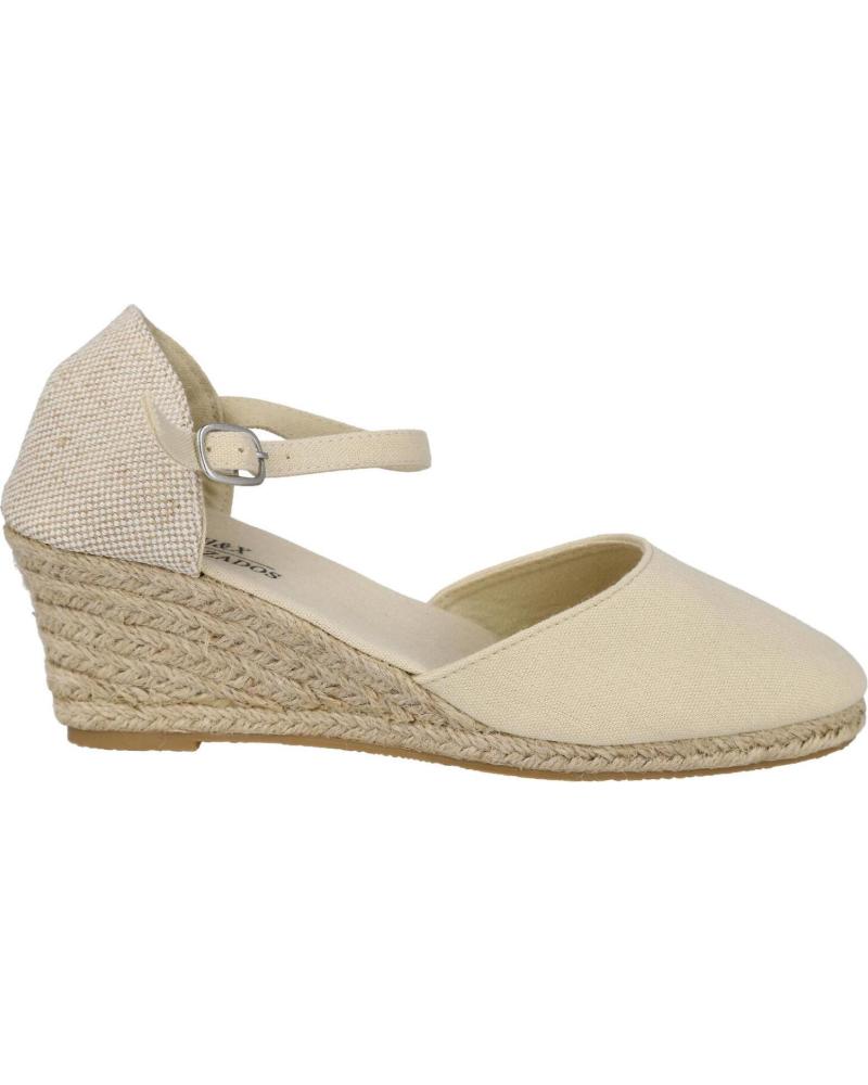 Sandalias de Mujer L&R SHOES LR SHOES Q-8 ALPARGATAS YUTE MUJER BEIG
