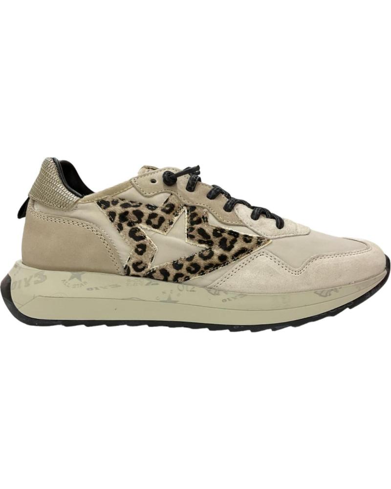 ZAPATILLAS CETTI C-1311 BEIGE ANTE LEOPARDO CORDÓN ELÁSTICO MUJER ANTE MONTBLANC IVORY
