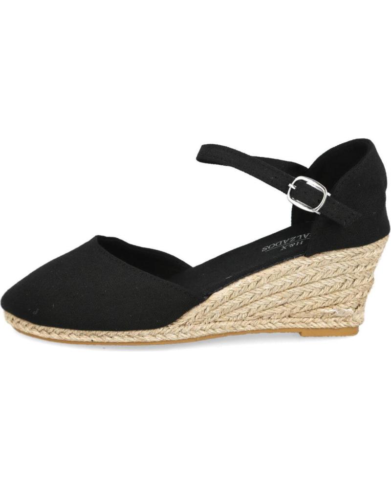 Sandalias de Mujer L&R SHOES LR SHOES Q-8 ALPARGATAS CUNAS MUJER NEGRO