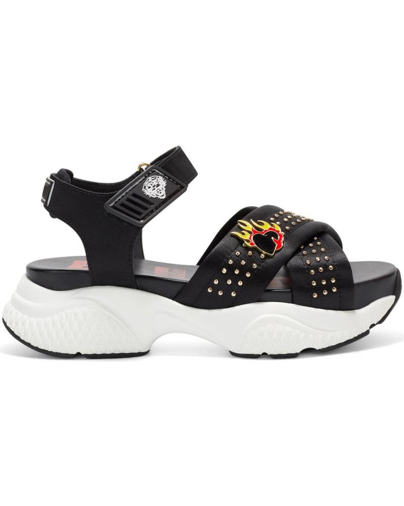 Sandálias de Mulher ED HARDY FLAMING SANDAL BLACK NEGRO