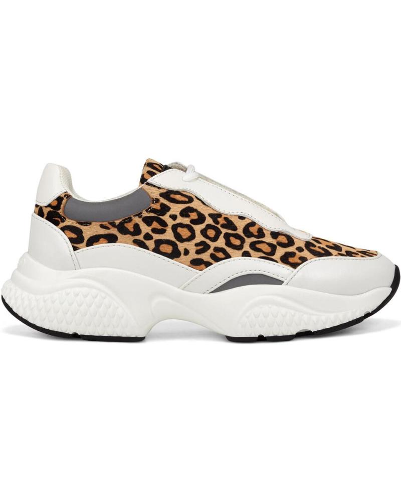 ZAPATILLAS ED HARDY INSERT RUNNER WILD BLANCAS CON ESTAMPADO LEOPARDO BLANCO-LEOPARDO