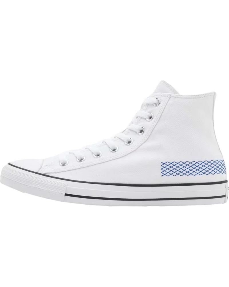 Converse Modelo Ctas Hi White-blue-black para Unisex Color Blanco