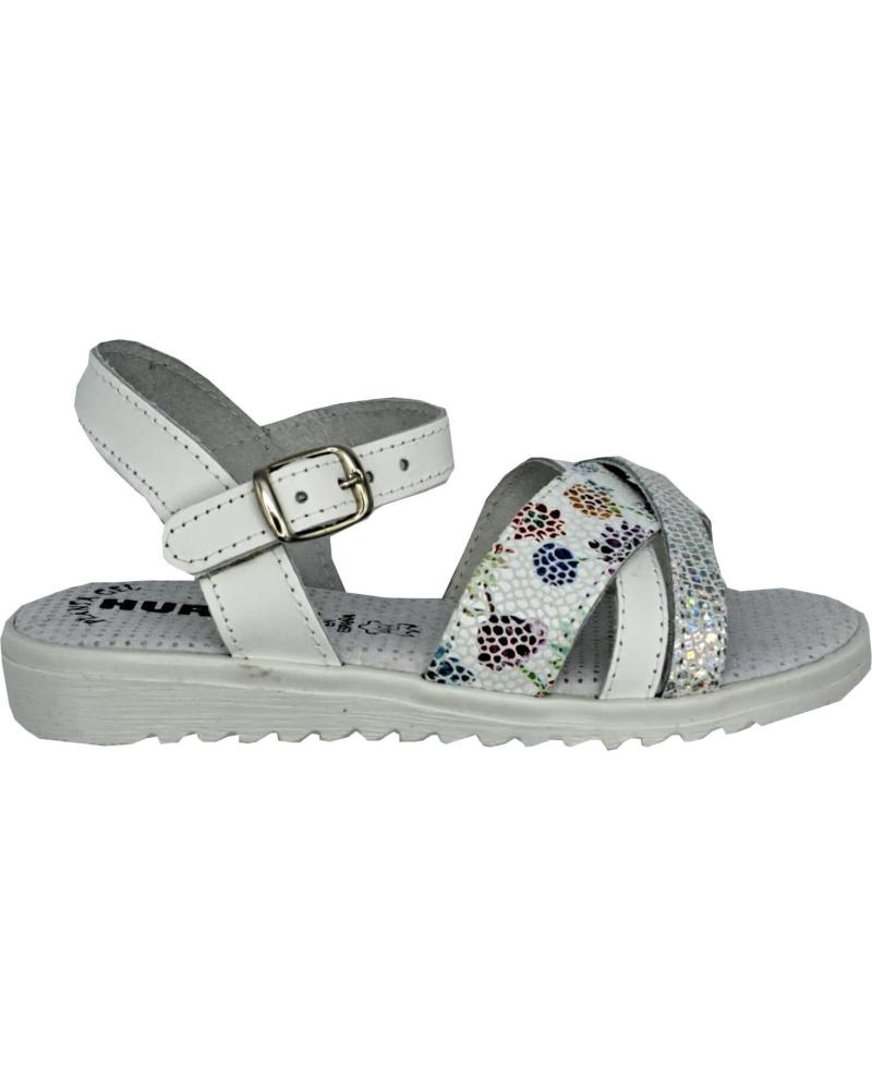 Sandalias de Niña HURAN SANDALIA NINA PIEL BLANCO