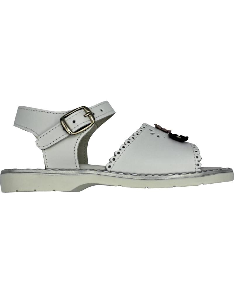 Sandalias de Niña HURAN SANDALIA NINA PIEL BLANCO
