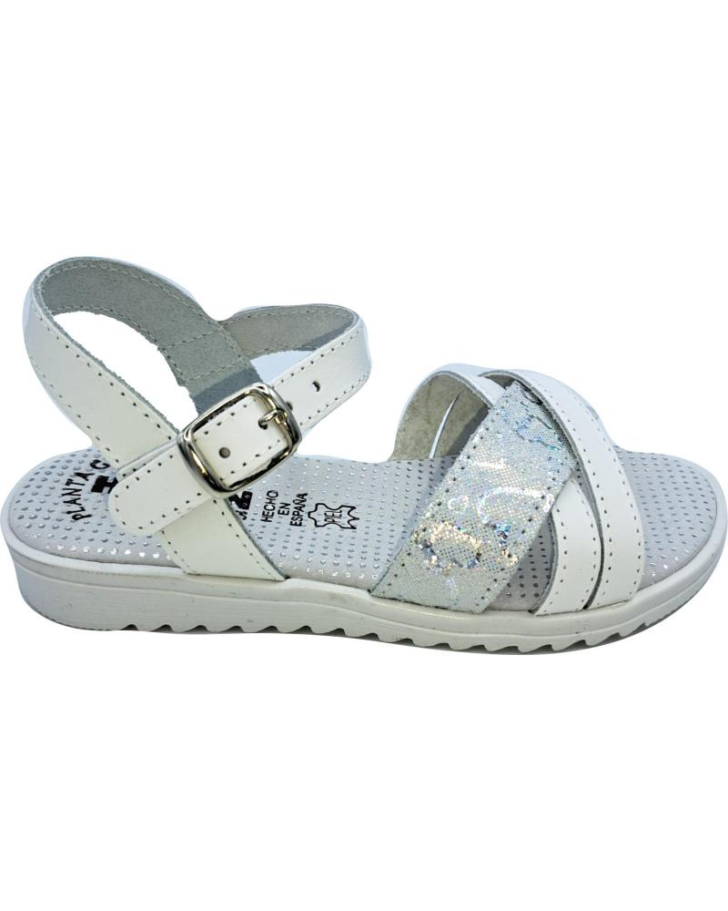 Sandalias de Niña HURAN SANDALIA PIEL PLATA