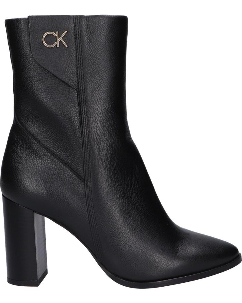 Botas de Mujer CALVIN KLEIN HW0HW01750 CUP HEEL ANKLE BOOT BEH CK BLACK