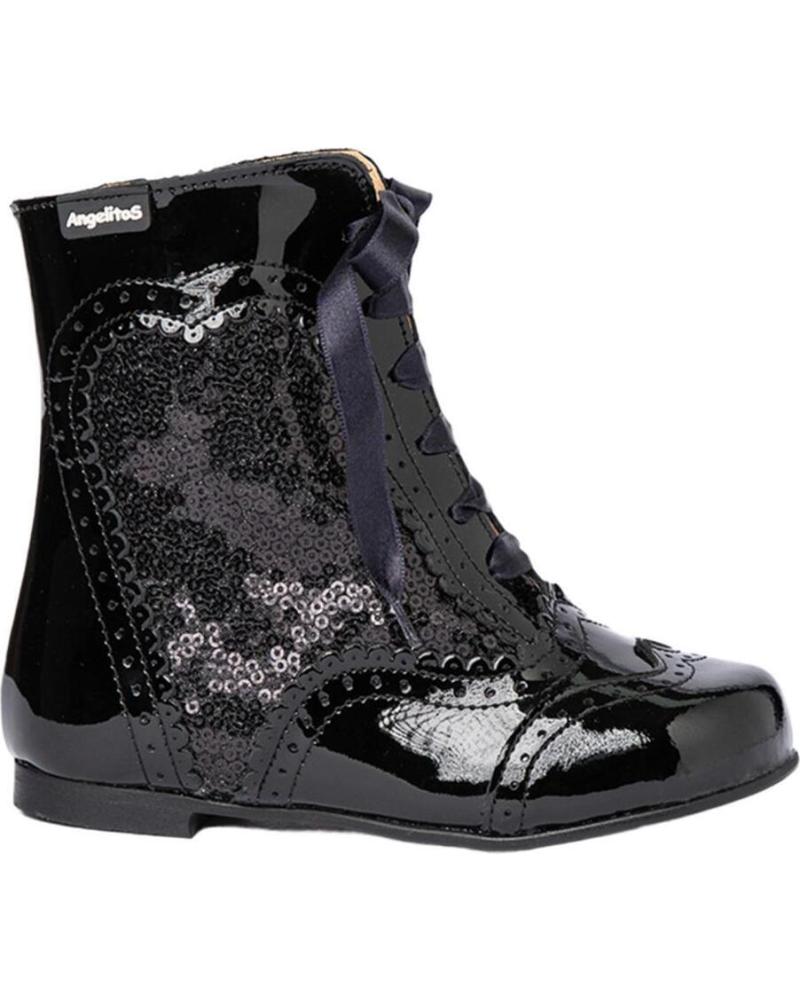 Zapatos de Niña ANGELITOS BOTIN PASCUALONA 1000 NEGRO