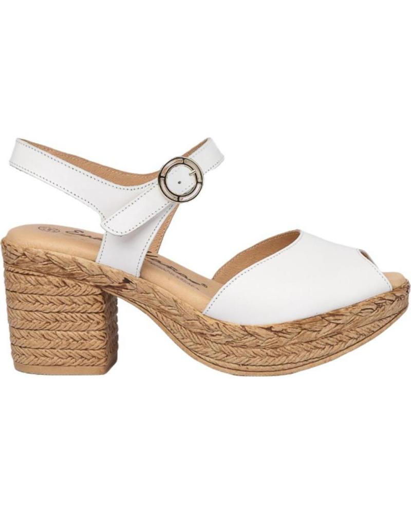 Sandalias de Mujer EVA MAÑAS SANDALIA PIEL 1228 BLANCO