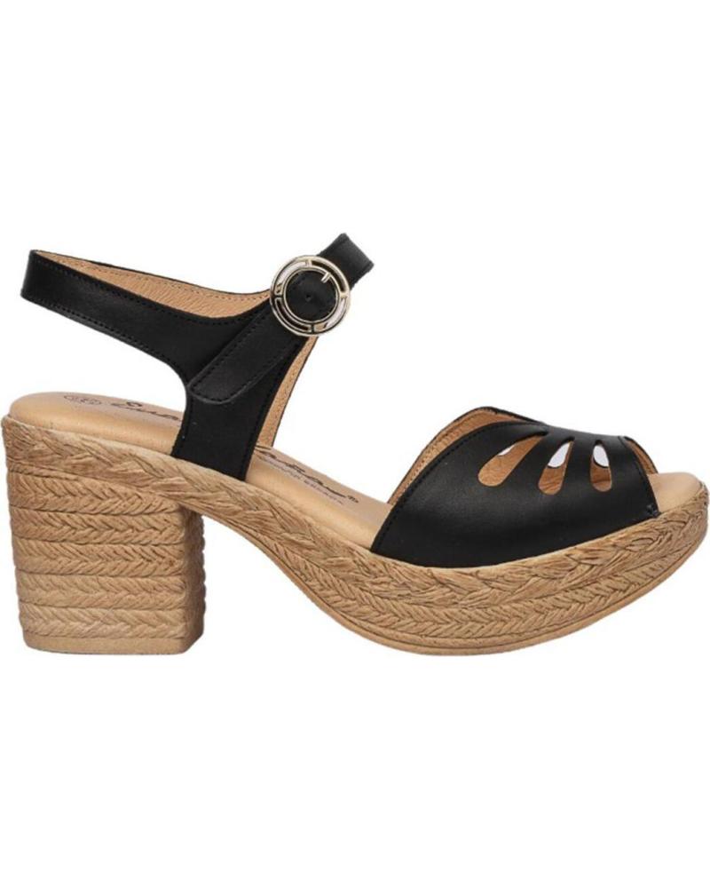 Sandalias de Mujer EVA MAÑAS SANDALIA PIEL 1229 NEGRO
