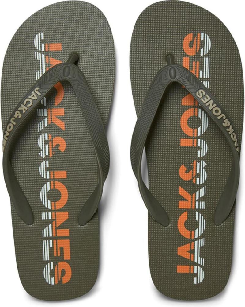 Chinelos de Menina e Menino JACK AND JONES CHANCLAS ADULTO JACK JONES 12207081 VERDE