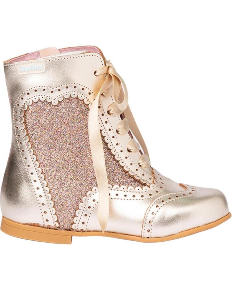 Zapatos de Niña ANGELITOS BOTIN PASCUALONA 1000 PLATINO