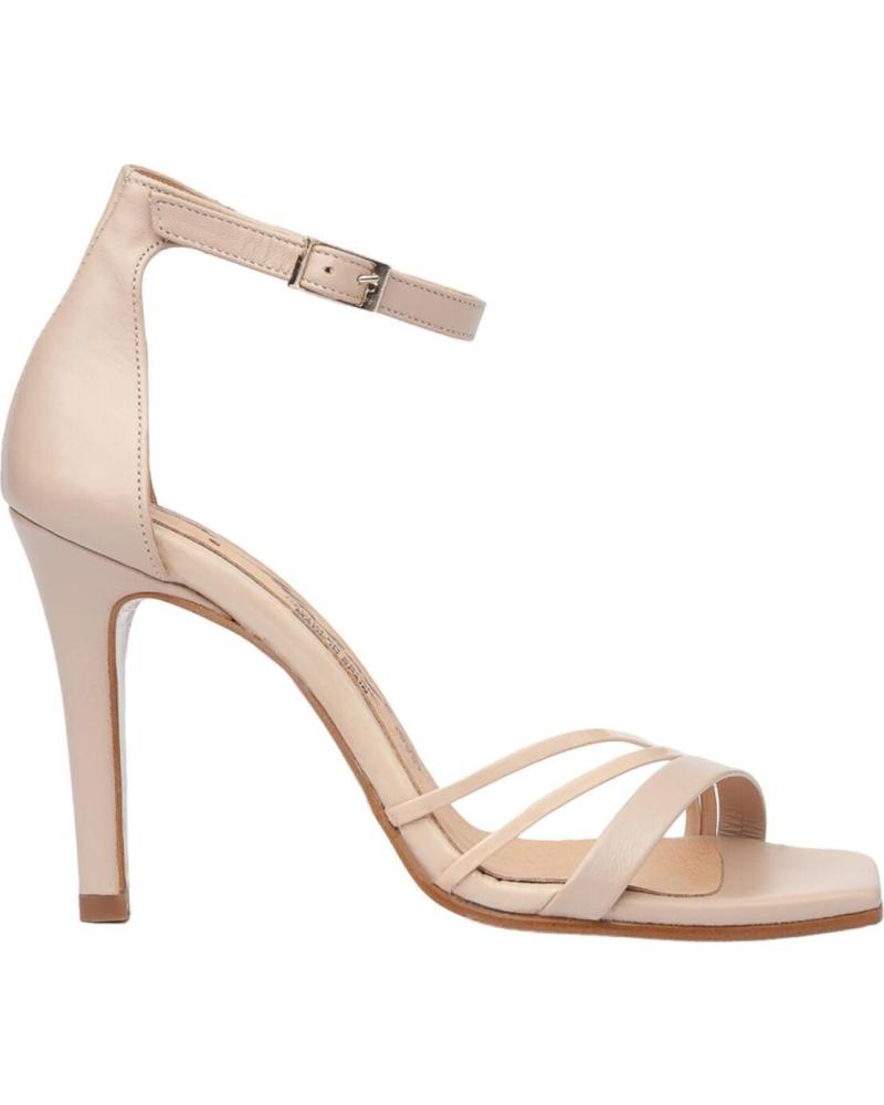 Sandalias de Mujer EVA MAÑAS SALON FIESTA PIEL 1473 NUDE