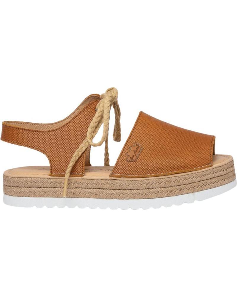 Sandalias de Mujer y Niña EVA MAÑAS IBICENCA PIEL 1244 CUERO