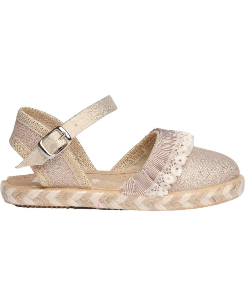 Zapatos de Niña ANGELITOS SANDALIA VALENCIANA ANG951 PLATINO