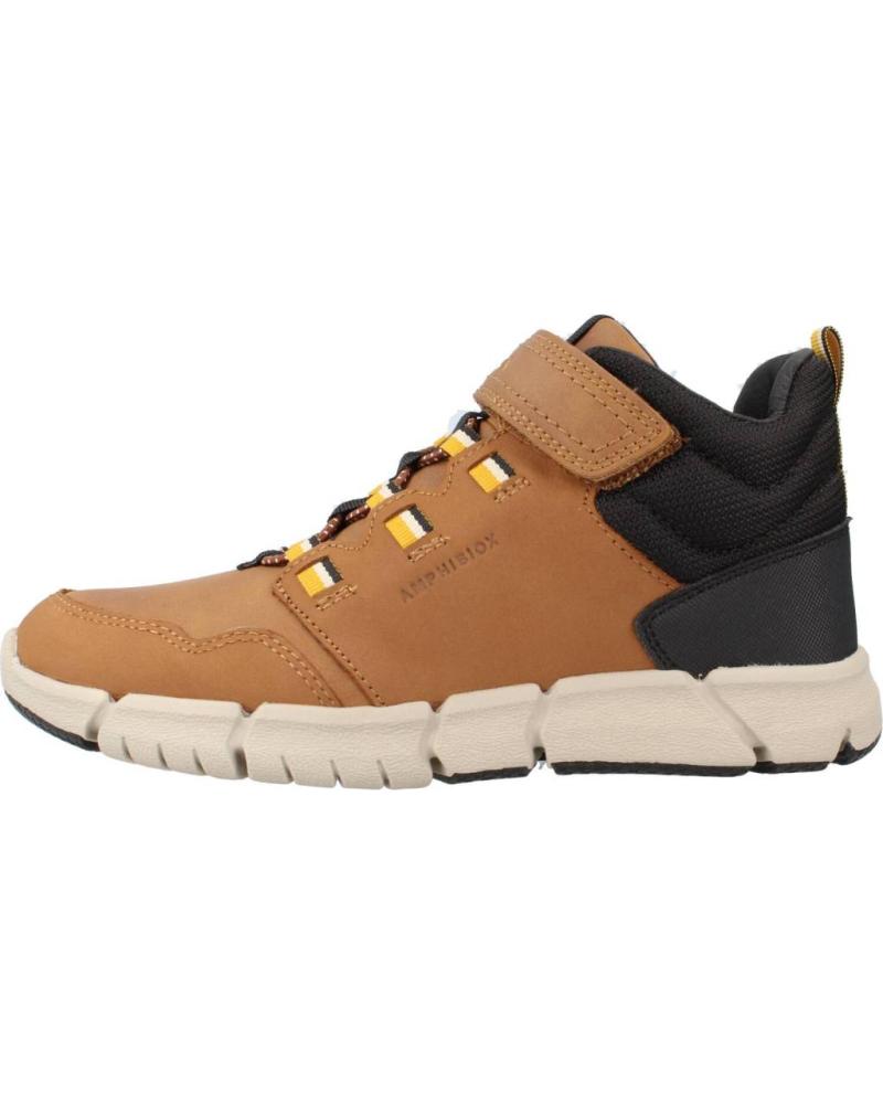 BOTINES GEOX J FLEXYPER BOY B ABX J949XA C6F2G MARRÓN-AMARILLO OSCURO MARRON