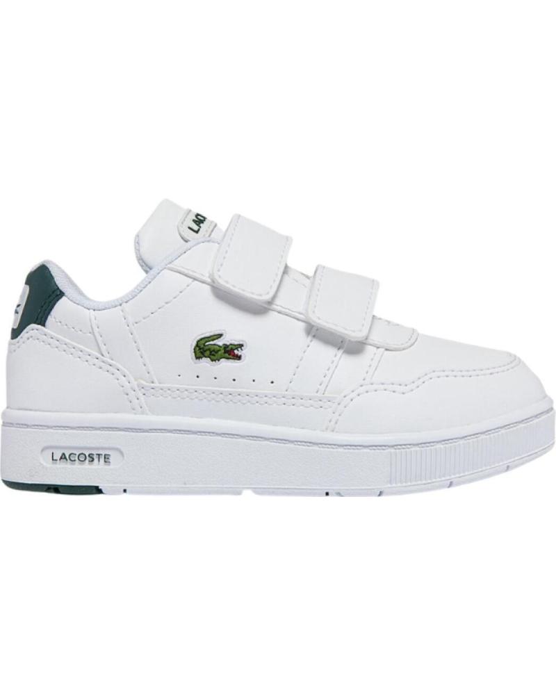 Deportivas de Niña LACOSTE ZAPATILLAS DE BEBE T-CLIP BLANCO