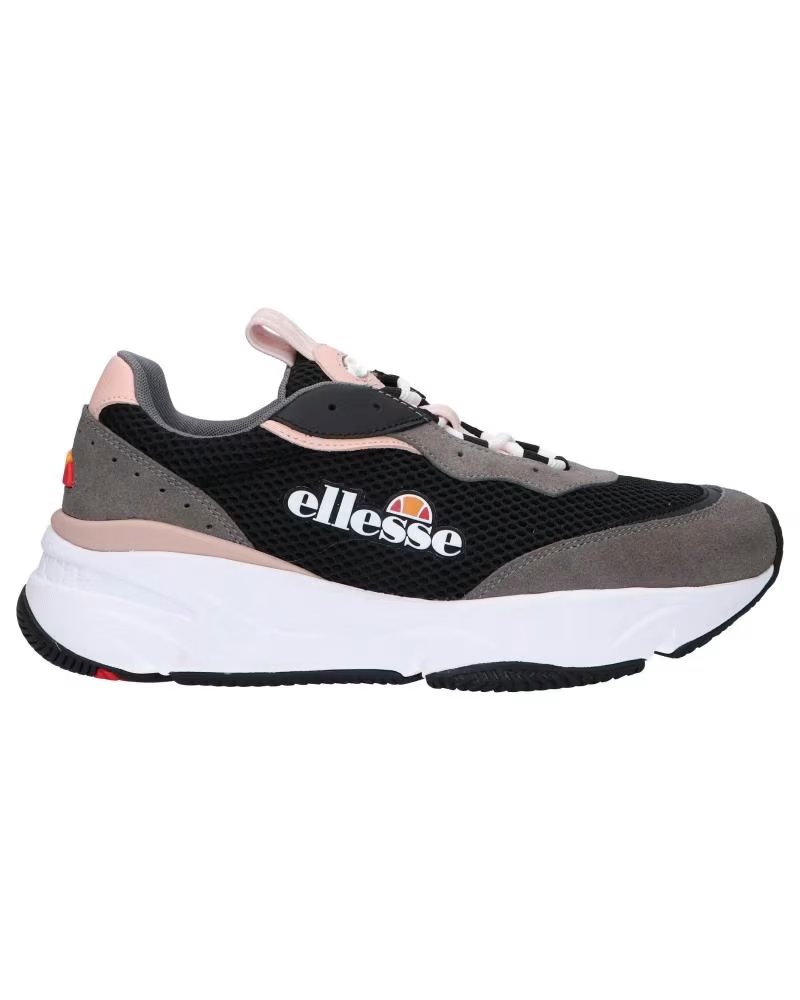 Ellesse 610413 Massello Text Af Dk Gry-blk-dk Pnk
