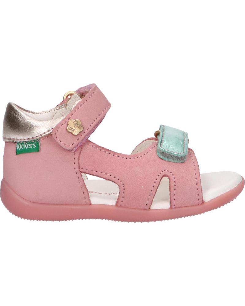 Sandalias de Niña KICKERS 696358-10 BINSIA-2 133 ROSE OR BLEU