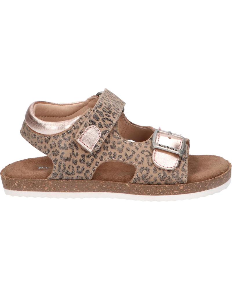 Sandalias de Mujer y Niña KICKERS 861001-30 FUNKYO 113 BEIGE LEOPARD