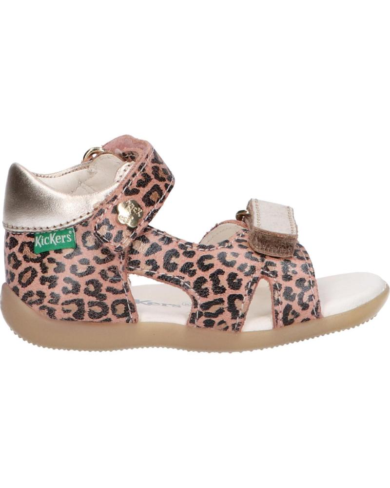 Sandalias de Niña KICKERS 696359-10 BINSIA-2 113 BEIGE LEOPARD