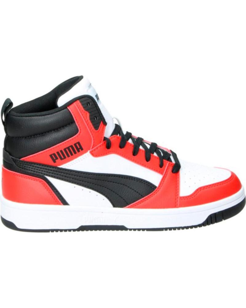 Deportivas de Mujer y Niña y Niño PUMA ZAPATILLAS SPORT TIPO BASKET 03 BLANCO NEGRO ROJO