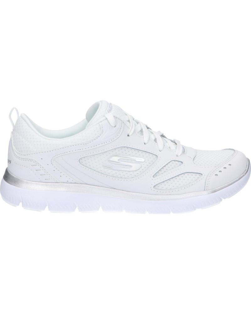 SKECHERS SUMMITS-SUITED 12982 WSL ZAPATILLAS DEPORTIVAS BLANCO WHITE-SILVER WSL