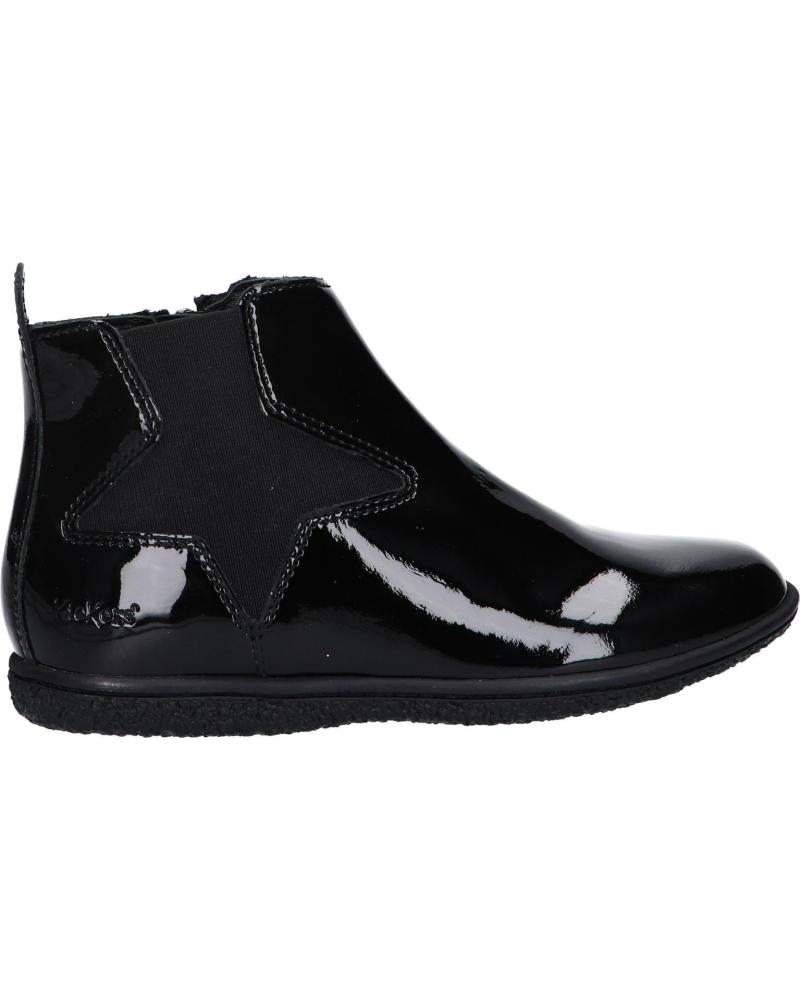 Botas de Mujer y Niña KICKERS 508748-30 VERMILLON 83 NOIR VERNIS