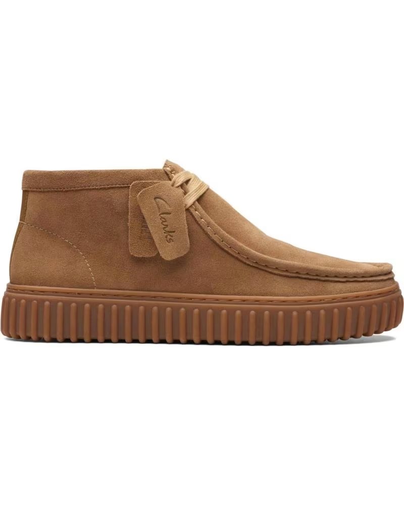 Botines de Hombre Clarks Torhill Hi 26173663 Dark Marrón