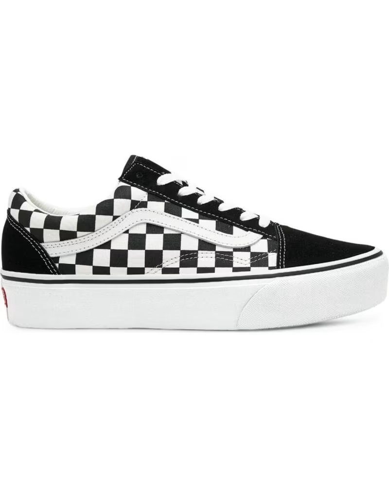 Zapatillas Vans Old Skool Platform Checkerboard Negras VN0A3B3UHRK1 Black