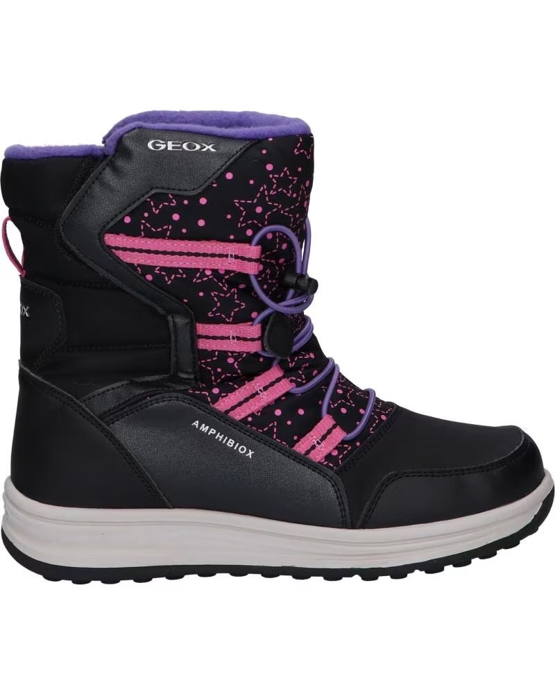 Geox J26FUA 054FU J Roby Girl B Abx C0922 Black-fuchsia