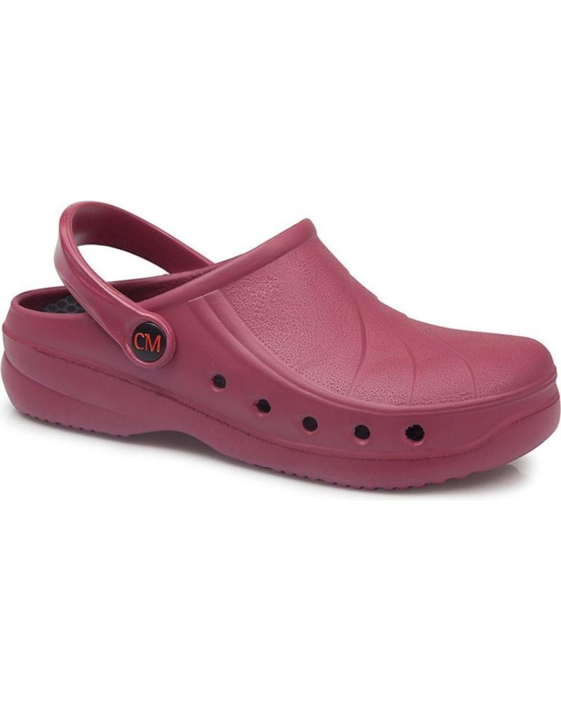 Zuecos de Mujer y Hombre CALZAMEDI ZUECO DE TRABAJO ANATOMICO UNISEX BURDEOS