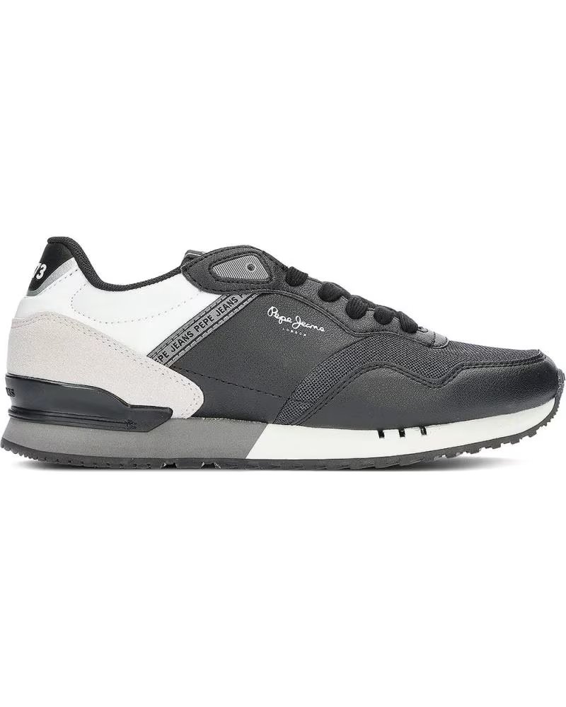 Pepe Jeans Deportivo Casual Tela y Serraje con Plantillas Extraíbles - Negro Negro
