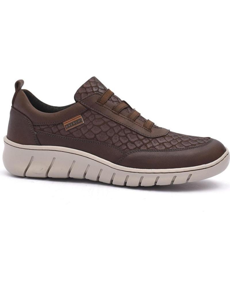 Zapatillas deporte de Mujer BAERCHI ZAPATO CASUAL ELASTICOS MUJER 60607 CUERO MARRóN