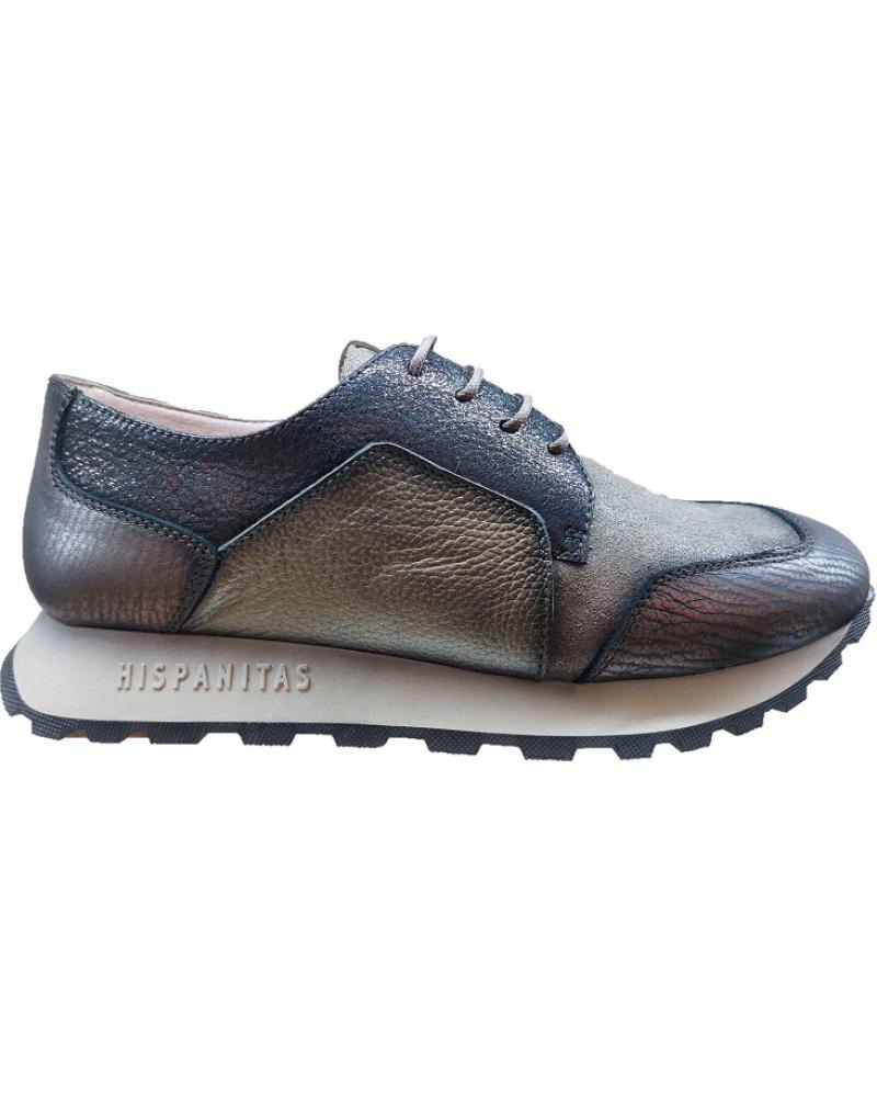 Zapatillas deporte de Mujer HISPANITAS ZAPATILLA CASUAL MUJER HI233013 PEWTER GRIS GRIS PARDO