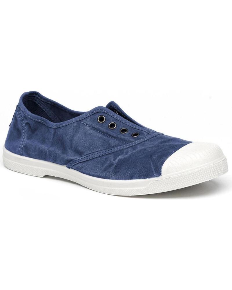 Zapatos de Mujer y Niña y Niño NATURAL WORLD ZAPATILLAS LONA 102E MARINO AZUL