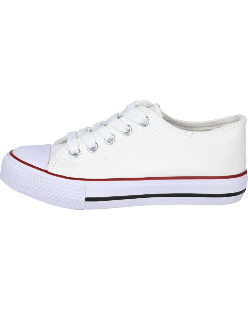 ZAPATILLAS BAJAS DE LONA L&R SHOES FH2112L BLANCAS PARA NIÑO BLANCO