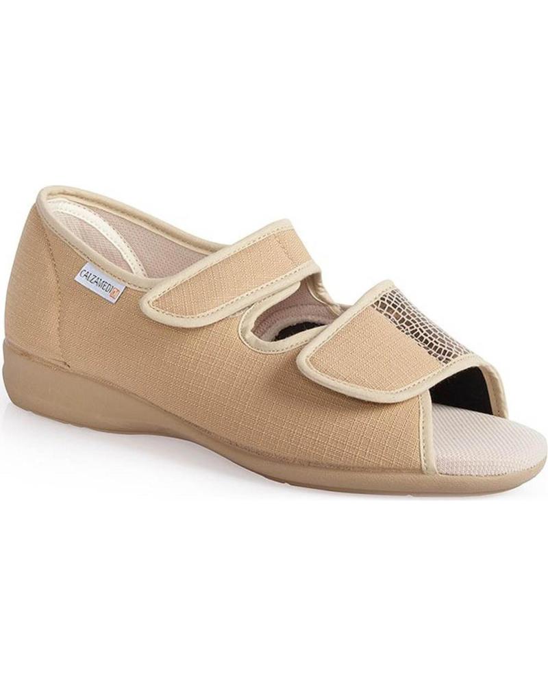 Sandalias de Mujer CALZAMEDI SANDALIA 3084 ANCHO ESPECIAL BEIGE