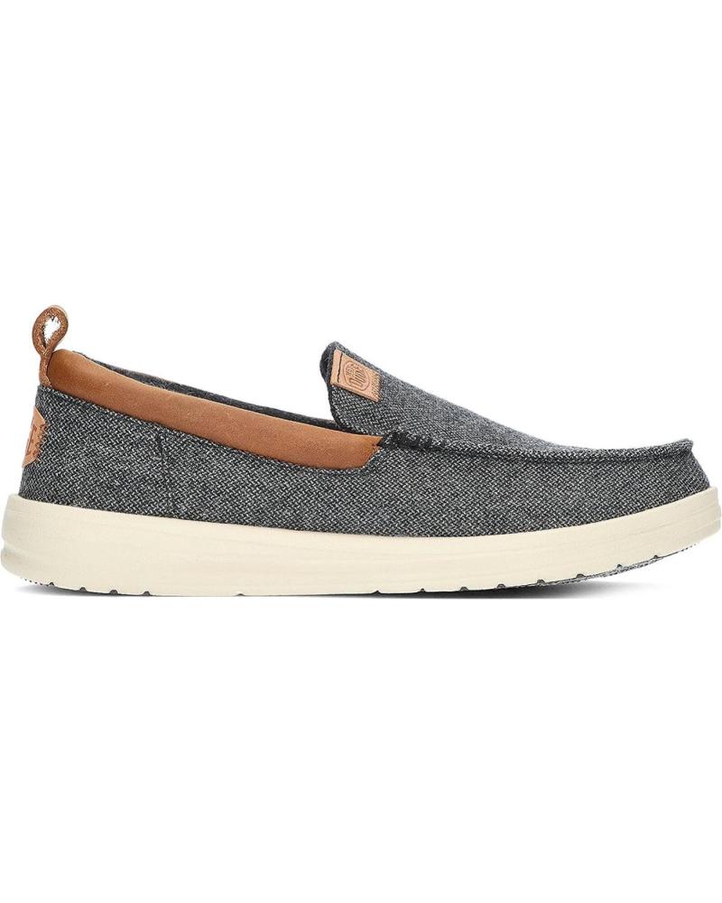 Mocasines de Hombre HEY DUDE MOCASINES DUDE WALLY GRIP MOC WOOL CHARCOAL