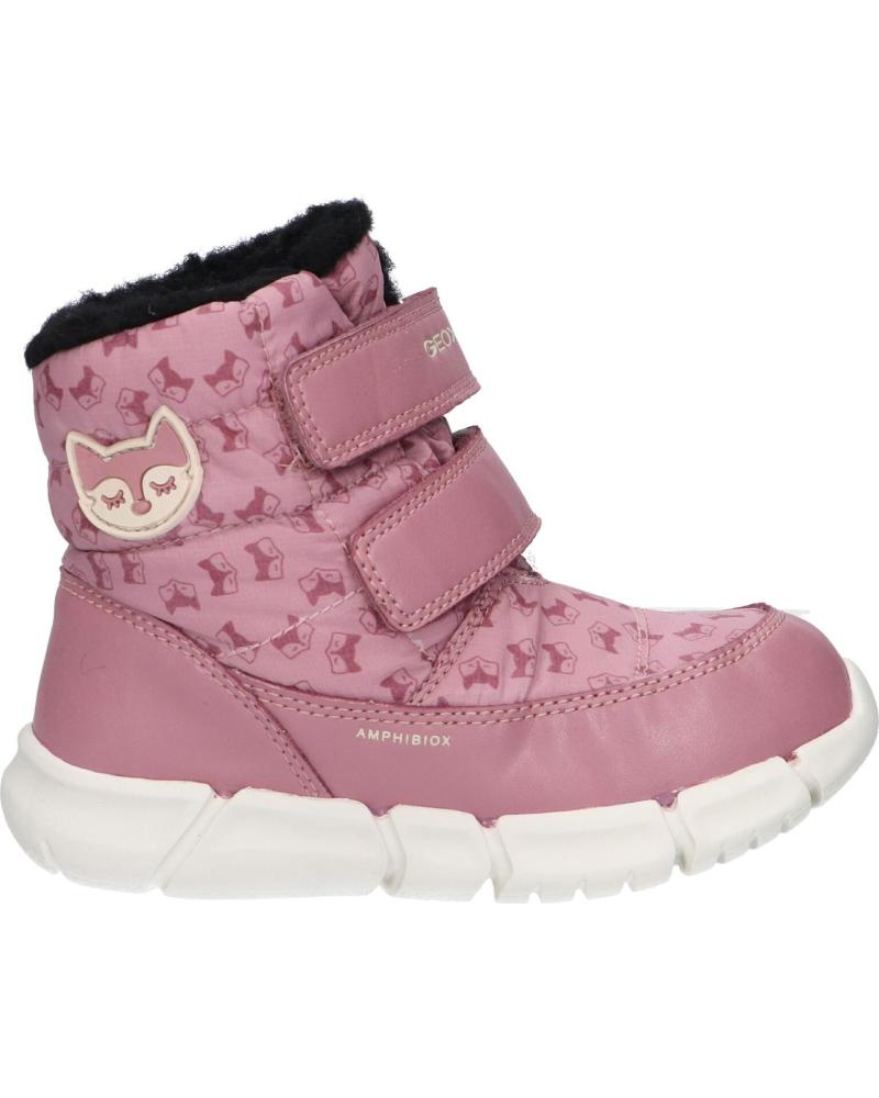 Botas de Niña GEOX B163QA 0MNNF B FLEXYPER GIRL B AB C8007 DK ROSE