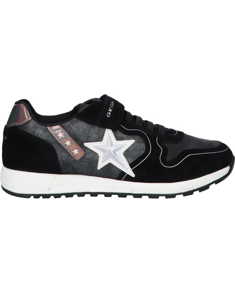 Deportivas de Niña GEOX J16AQA 02285 J ALBEN GIRL C0039 BLACK-SILVER