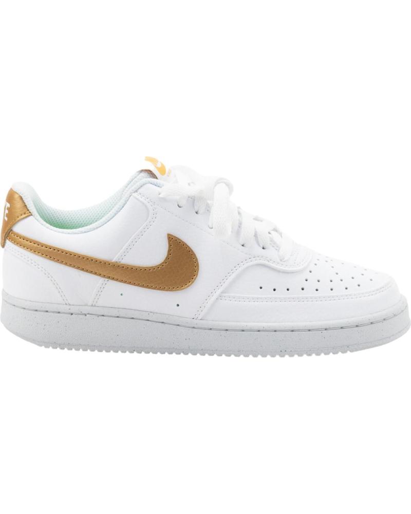 ZAPATILLAS NIKE COURT VISION LOW NEXT NATURE DH3158 BLANCAS CON DORADO BLANCO