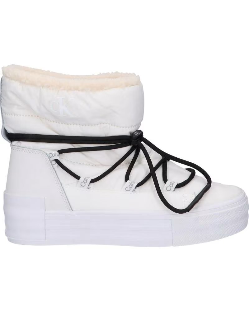 Calvin Klein YW0YW01181 Bold Vulc Flatf Ybr Bright White-black