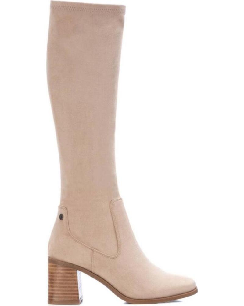 Botas de Mujer XTI BOTA ALTA ELÁSTICA CON TACÓN BLOQUE XTI BEIGE