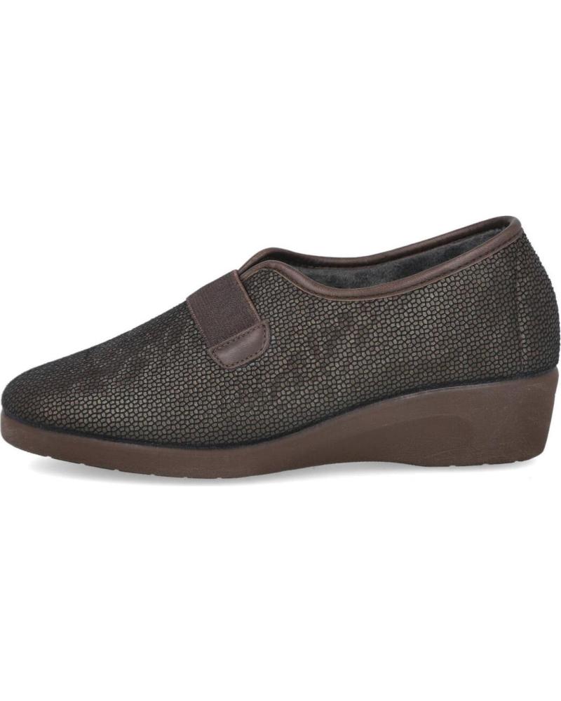 Calzado de casa de Mujer DEVALVERDE 224 ZAPATILLAS CUNA MUJER MARRON