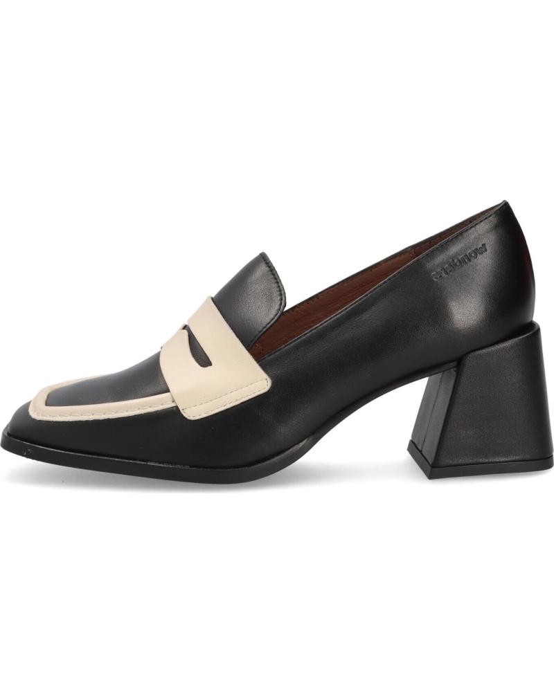 Mocasines de Mujer WONDERS MOCASIN NEGRO-CREAM