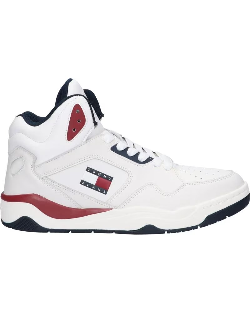 Tommy Hilfiger EM0EM01318 Basket Mid Top 0G1 Rwb