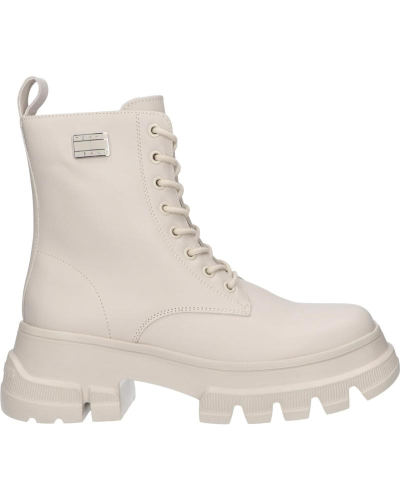 Botas de Mujer TOMMY HILFIGER EN0EN02503 CHUNKY LEATHER BOOT AEV BLEACHED STONE