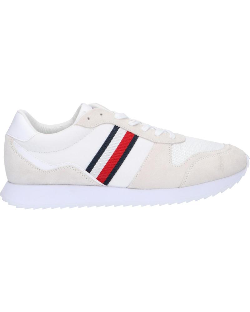 Zapatillas deporte de Hombre TOMMY HILFIGER FM0FM04886 RUNNER EVO MIX ESS YBS WHITE