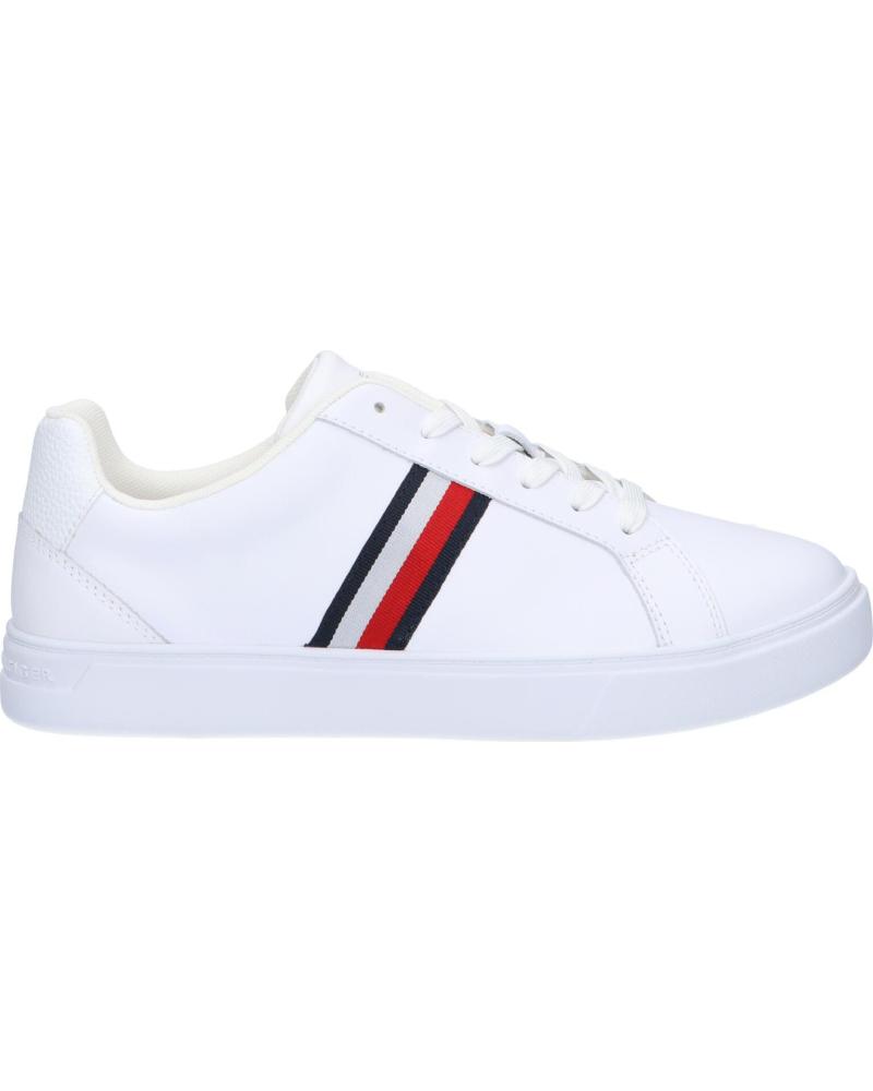 Zapatillas deporte de Mujer TOMMY HILFIGER FW0FW07779 ESSENTIAL COURT SNEAKER STRIPES YBS WHITE