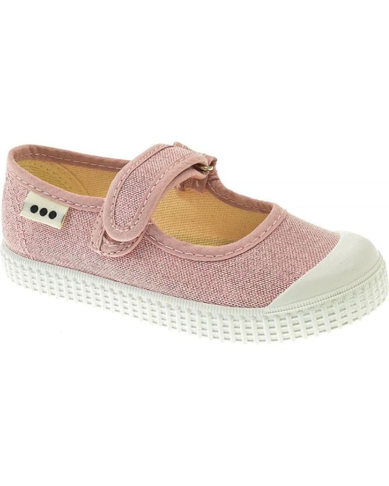 Pantufas de Menina e Menino POTOMAC MERCEDES BRILLANTE VELCRO ROSA